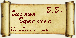 Dušana Damčević vizit kartica